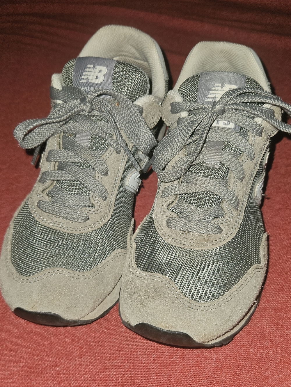 New Balance  Gray and White Sneakers